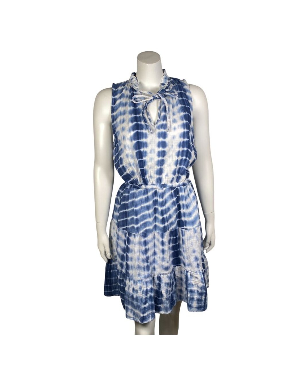 Heroes & Dreamers Tie Dye Sleeveless Dress Size M Cotton Tiered Casual